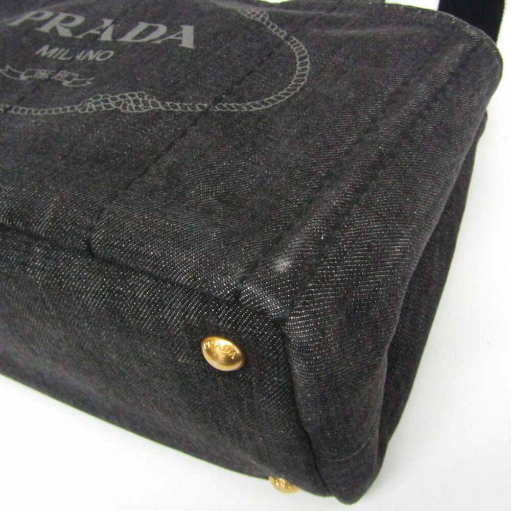 PRADA Black Canvas Shoulder Bag - Picture 6 of 16